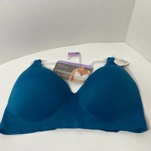 40DD Blue Wireless Seamless Full Support Bra